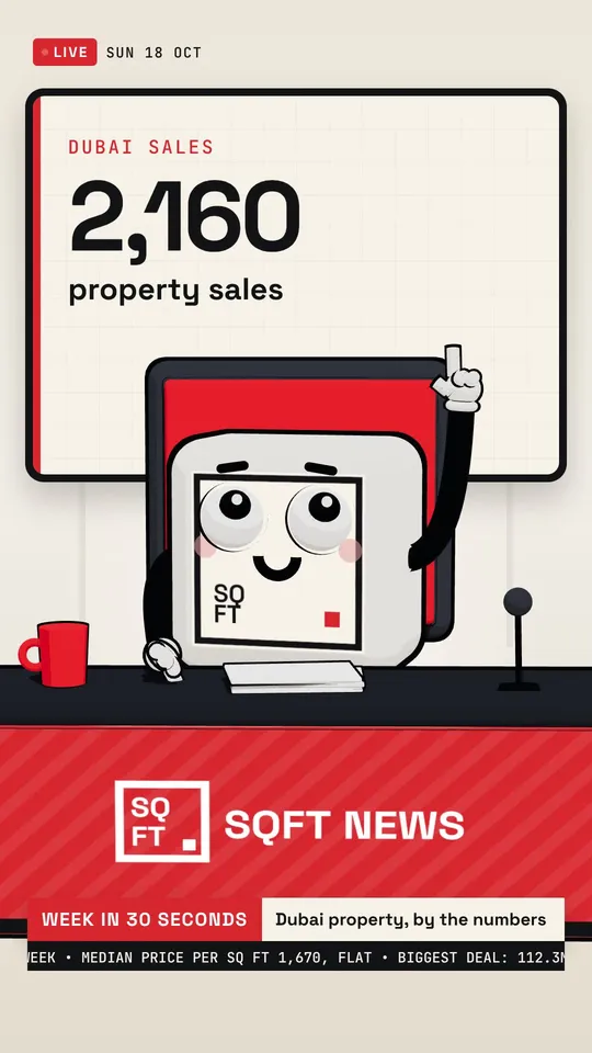 Dubai property week, 11 to 17 Oct 2026: 2,585 sales, Palm Jebel Ali plots lead